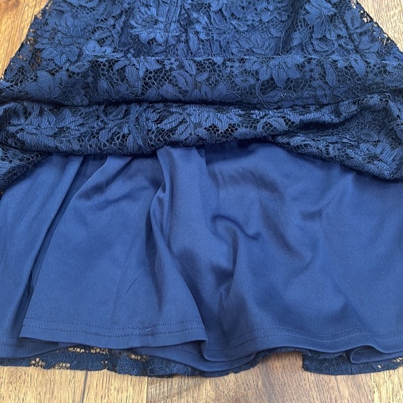 Blush Girl’s Lace Mesh Dress Size 14 - Picture 6 of 8